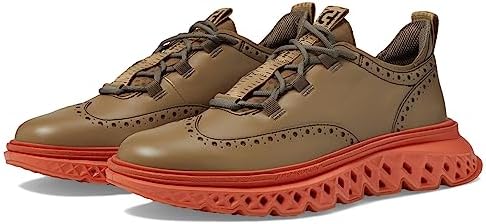 Cole Haan 5.Zerogrand Wing Tip Oxford Soft Sage/Burnt Ochre 11 D